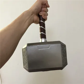 44cm Thor ' s Hammer Cosplay 1:1 Thor Perkūno Plaktukas Pav Ginklų Modelį, Vaikai Dovanų Filmo Vaidmenų Saugos PU Medžiagos Žaislas
