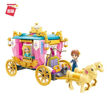 458pcs Princesė Lėja vežimas Tilptų Draugais Serijos Rinkinį Mini sumos Švietimo Blokai Žaislai Mergaitėms Kūrybos Mergaitės