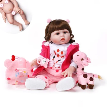 48 cm tikroviška visą silikono minkštas kūno mergaitė berniukas atgimimo baby doll, žaislų, pavyzdžiui, gyvenimo 19 colių princess gimtadienio mados dovana
