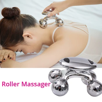 4D Roller Massager Saulės Mikro Srovės Massager Susiduria su Kėlimo ir Sukimo Kūno Svorio Formuoti Voleliu Grožio Priežiūros Priemonė