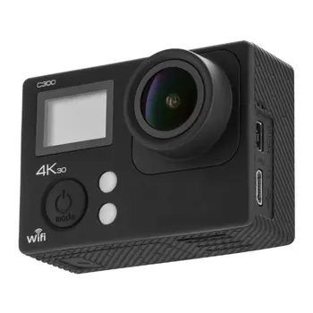 4K Veiksmų Kamera, Dvigubas Ekranas Ultra HD 16MP Kamera Sporto Cam Kamera 4k su Nuotolinio Priedų Paketą