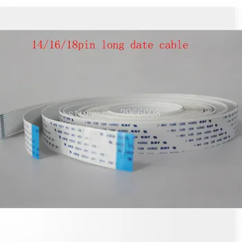 4PCS 14/16/18 Pin 5,5 metrų spausdintuvo Dx5/DX7 galvos pagrindinės plokštės data kabelis Infiniti/Icontek/Phaeton/Liyu FFC ilgas plokščias kabelis