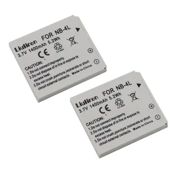 4Pcs bateria NB-4L NB 4L NB4L Li-ion Baterija + LCD USB Kroviklis Skirtas Canon IXUS 60 65 80 75 100 I20 110 115 120 130 117 220 225