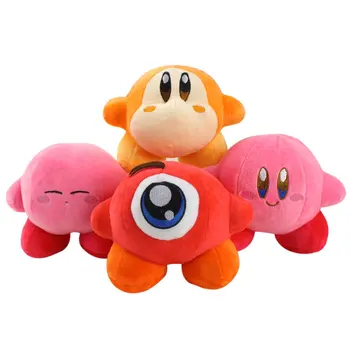 4pcs/daug 14cm Karšto Mielas Kirby Pliušinis Žaislas Rožinis Kirby Geltona Kirby Žaidimo Veikėjas Minkštas Įdaryti Žaislas Dovana Vaikams
