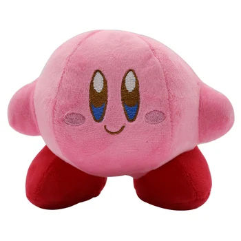 4pcs/daug 14cm Karšto Mielas Kirby Pliušinis Žaislas Rožinis Kirby Geltona Kirby Žaidimo Veikėjas Minkštas Įdaryti Žaislas Dovana Vaikams