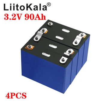 4pcs/daug LiitoKala 3.2 V 90Ah LiFePO4 akumuliatorius 12V baterijos Ličio-geležies phospha 90000mAh Gali padaryti Valtis baterijas,Automobilių batteriy
