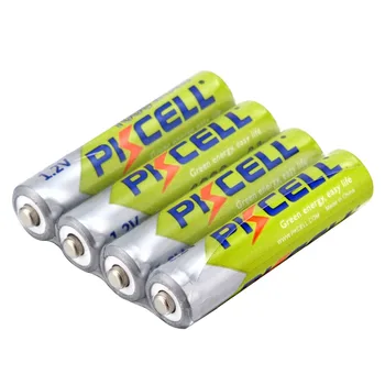 4pcs/daug PKCELL 1000mAh 1.2 V NIMH Baterijos AAA Ni-MH Akumuliatorius 3A Baterijų Baterias