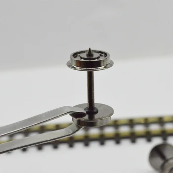4pcs Diorama HO 1:87 Metalo ratlankiai Modelio Traukinių Geležinkelio Maketas 