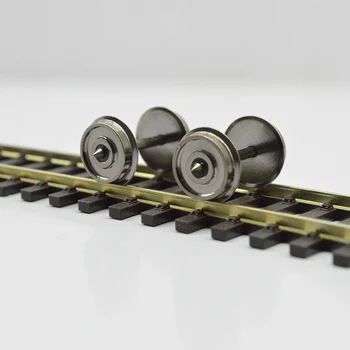 4pcs Diorama HO 1:87 Metalo ratlankiai Modelio Traukinių Geležinkelio Maketas 