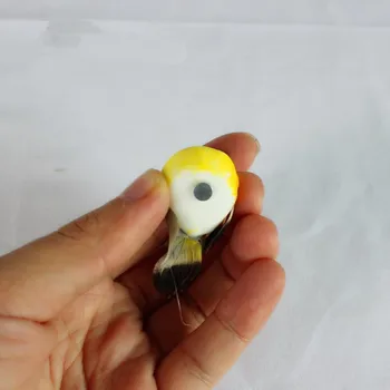 4pcs Mini paukščių Modeliavimas Mielas Dekoratyvinių Paukščių Dirbtinis Putų Paukštis Su Magnetu Miniatiūriniai Pasakų Sodo Puošmena Namų Dekoro