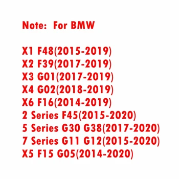 4Pcs Nauja Automobilių Durų spynos Dangtelis BMW 1 2 5 7 Serijos G30 G38 G11 G01 G02 G05 F48 F39 F15 F16 Automobilių Apdailos Reikmenys