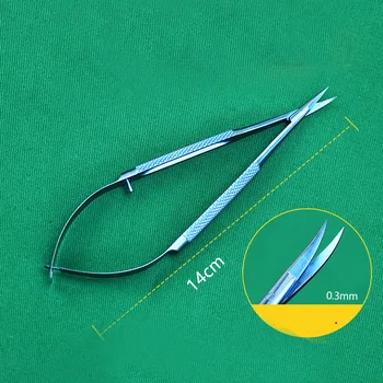 4pcs/set 14cm Titano microsurgical priemonių mikrochirurginių instrumentų Rinkinys, žirklės, adata turėtojas pincetai