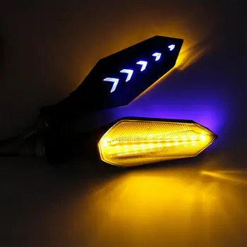 4pcs/set Motociklo Universalus LED Posūkio Signalai, Trumpas Posūkio Rodiklio Žibintai avariniai žibintai Flashers Gintaro Spalvos Priedai