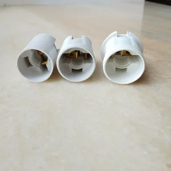 4pieces/daug E14 juoda/balta plastiko, tvirtinimo tipo lempos laikiklis kištukinis lizdas su M10 galinį dangtelį lampholder lankstus 2A 110V, 220V