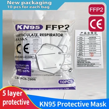 5-100vnt veido kaukė KN95 veido kaukės FFP2 CE filtras kaukė ffpp2 maske filtro antipolvo máscara mascarillas mascherine Anti-Virus