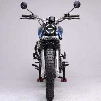 5.75 Colių Motociklo priekinis žibintas LED Moto Šviesos DRL už Cafe Racer Chopper Bobber Cruiser Sportster Softail Dyna 883 E24 Patvirtinimo