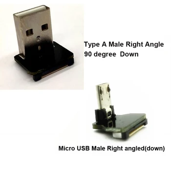 5 - 80 Cm Pasirinktinai FPV USB A Tipo Super Plokščias lankstus FPC Įkrovimo Kabelis 90 Laipsnių USB, D Tipo Micro USB Juostelės Kabelis