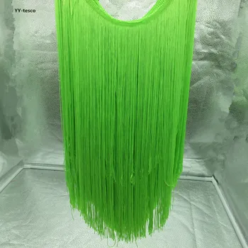 5 Metrų 50 cm Pločio Pakraštyje Nėrinių Juostelės Apdaila Kutas Fluorescencinė žalia Pakraštyje Kirpimas, lotynų Suknelė Etape Drabužių Priedai