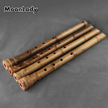5 Skylių Medinių Muzikos Instrumentų 1.6 Kojų Bambuko Vertikalus Fleita Su Root Woodwind Priemonė Ne Nan Xiao Ne Shakuhachi