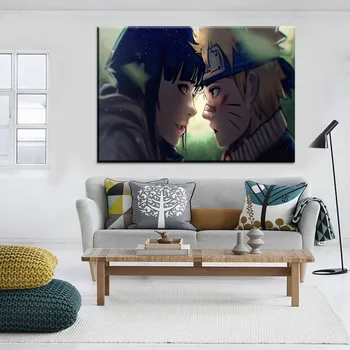 5 Vnt Anime Plakatas Sienos Meno Dekoratyvinis Sistema Modernus Miegamojo Drobė Spausdinti Hinata Hyuga Naruto Uzumaki Tapybos Dekoras