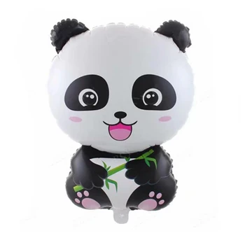 5 Vnt/set Animacinių filmų Gyvūnų Panda Aliuminio Folija Balionai China national Treasure Laimingas, Gimtadienis, Vestuvės, Kalėdos, Apdaila