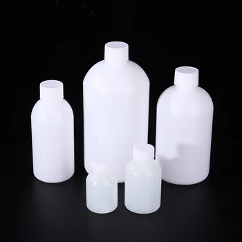 50-100mL Mažos Burnos Plastiko Reagento Buteliuką HDPE Mėginio buteliukas su vidinio dangtelio laboratorija