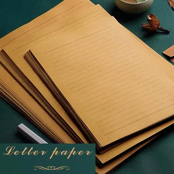 50 lapų A4/B5/A5 Derliaus Kraftpopieris Rašyti Laišką, Raštinės reikmenys Romantiška Kūrybos Pastaba amatų Popieriaus tapybos pakavimo popierius
