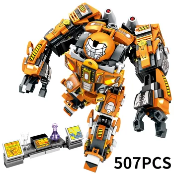 507pcs Deformuojamieji Šarvai mecha Plieno Robotas Blokai Mech Marsas, Karo Dragon Klasikinis Vaikų Kūrybinės Žaislai, Dovanos berniukams