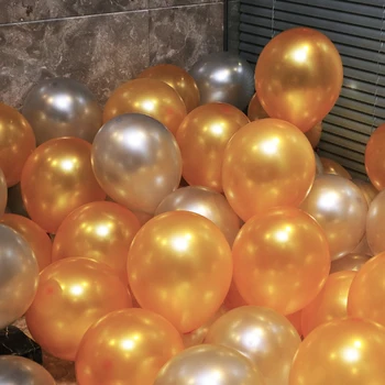 50pcs 12 colių aukso, sidabro balionai Pearl balionas arch suaugusiųjų dovanos tema dekoracijos prekių globos