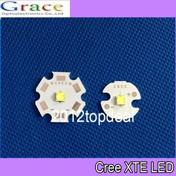 50pcs Cree XTE LED1 - 5W LED šaltai Baltos 6000-6500K high power LED CHIP 20/16MM PCB
