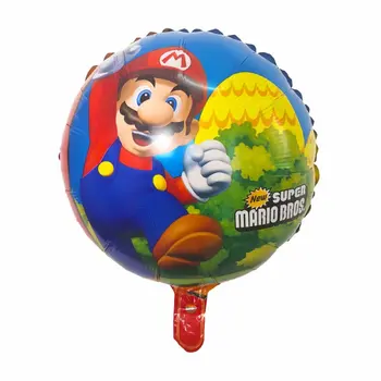 50pcs/daug 18inch Super Mario Bros Balionai dvipusis Žaislas Vaikams Gimtadienio Oro Helio Globos Balionų Dekoras Prekes
