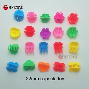 50Pcs/daug 32mm Plastiko Kamuolys Kapsulė Žaislai su viduje Gumos arba Plastiko Pav Lėlės automatas