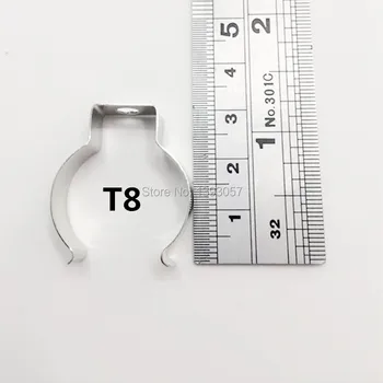 50pcs/daug T8 LED vamzdžių metalo bazės savininkas T8 U įrašą Liuminescencinės lempos bazės įrašą turėtojas T8 jungtis bazės