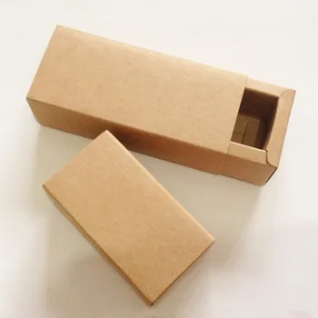 50pcs Kraft Darawer Box Popieriaus Amatų Galia Dovanų Dėžutes, Vestuves Saldainių Pakuotės Kartono Dėžutė Lūpų degtukų Dėžutes