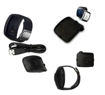50pcs USB Įkroviklis Doko Stotis Įkrovimo lizdas ir USB Kabelis Samsung Galaxy Pavarų Tinka S R750 R 750 Smart Watch priedai