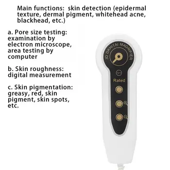 50X 200X Odos, Plaukų ir Galvos odos Detektorius Analizatorius Mikroskopu Profesionalių Odos Priežiūros Analizatorius Įrankis