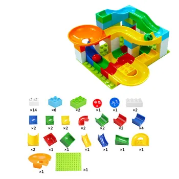 52-222Pcs Konstruktorius Blokai Žaislas Didelis Dydis Marmuro Paleisti Labirintas Kamuolys Kelio Blokai Plastiko Piltuvėlis Skaidrių Plytų Žaislai Vaikams