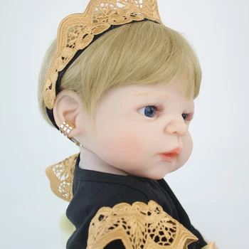 55cm Full Silikono Kūno Baby-Reborn Šviesūs Lėlės, Žaislai, Naujagimių Princesė Bamblys Kūdikių Lėlės Mergaitėms Bonecas Brinquedos Maudytis Žaislas