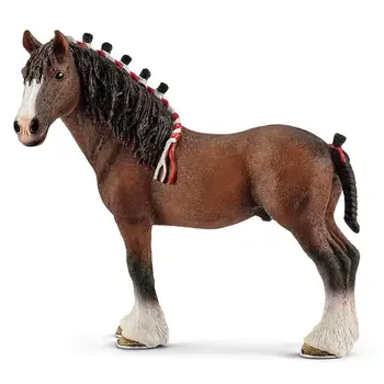 5inch Šiaurės Amerikos Clydesdale Gelding Arklių Žaislas Modeliavimas Gyvūnų Žaislai Statulėlės PVC Arklių Veiksmų Skaičius, Žaislai 13808 NAUJAS
