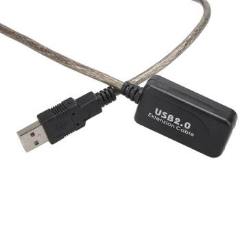 5m 10m, 15m 20m USB Kabelis Vyrų ir Moterų USB 2.0 Extension Cable Pratęsimo Linija, Kabelinė Didelės Spartos Laidas Duomenų Adapterio Jungtį, Nauja