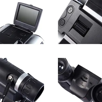 5M 2inch LCD 16 GB Skaitmeninis Fotoaparatas su Žiūronų 12 Priartinimas Vaizdo Nuotraukų įrašymo Kameros Paukščių stebėjimo Futbolo Žaidimas Koncertas