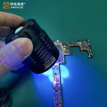 5V 4 Viko USB Greitas Džiovinimas UV Klijai Kietinimo Lempa LED Ultravioletinė Žalios Naftos Gydant Džiovintuvas Raudonos Šviesos plokštės Remontas