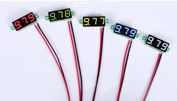 5vnt/daug Mini 0.28 Colių 2.5 V-30 V Mini Digital Voltmeter Įtampos Testeris, Matuoklis Raudona/Geltona/Žalia/ 5 Spalvų Sandėlyje Nemokamas Pristatymas