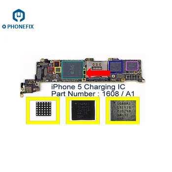 5vnt/daug U2 Tristar USB Įkrovimo IC iPhone 5S 6 6S 7 8 X XR XS XS MAX USB Mokestis IC Chip Remontas Mokestis IC Pakeitimo