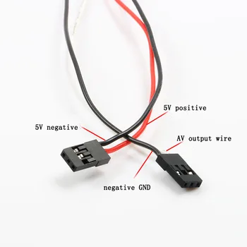 5VNT Gopro 3 3+ 4 Vaizdo Išvesties Kabelį Garso ir Ultra-plonas Laidas Mini USB Linija Dalys RC Brushless Gimbal FPV Drone