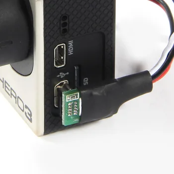 5VNT Gopro 3 3+ 4 Vaizdo Išvesties Kabelį Garso ir Ultra-plonas Laidas Mini USB Linija Dalys RC Brushless Gimbal FPV Drone