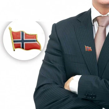5VNT Norvegijos Nacionalinės Vėliavos Atlapas Pin Susieti Įrašai Vyrams, Kaklaraištis Baras Įrašą Nustatyti Nuolatinius Ryšius Necktie Vestuvių
