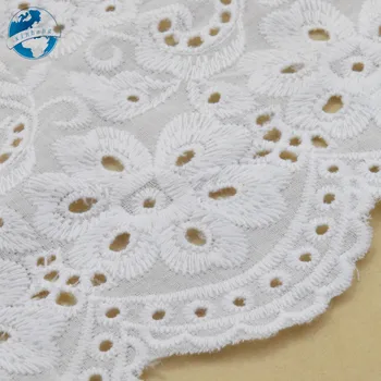 5yard 21cm pločio Medvilnės embroid nėrinių siuvimo juostelės guipure apdaila vestuvių dekoravimas 