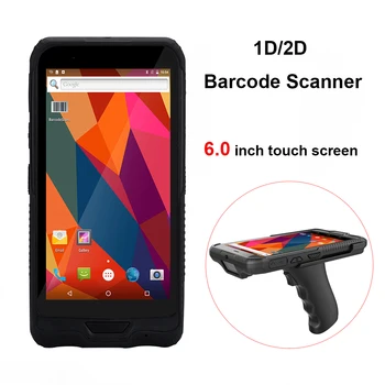 6.0 colių 1D/2D QR Barcode Scanner NFC, WIFI PDA 