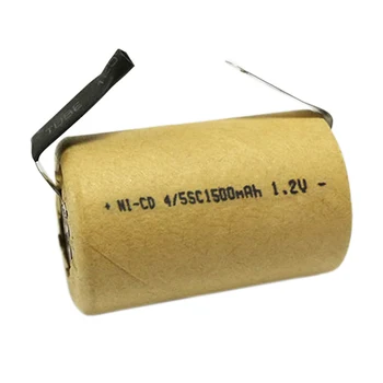 6-15vnt 4/5SC SubC 1.2 V 1500mAh SC Ni-CD Įkrovimo Baterija (akumuliatorius Ląstelių Suvirinimo Skirtukus elektrinių Įrankių Baterijų Elektrinės Žaislai